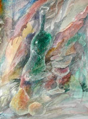 Still life with pear