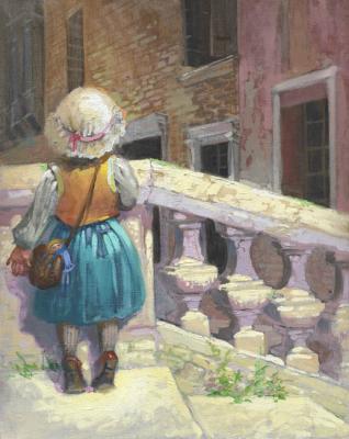 A Little Girl in Venice