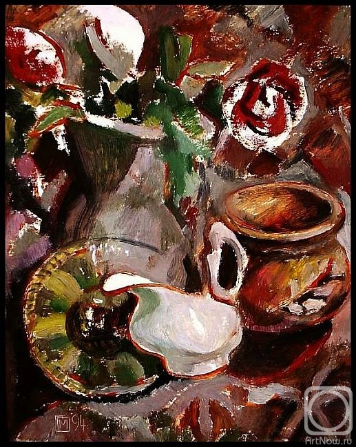 Makeev Sergey. Still life with white sauce