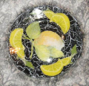 Plate "Lemon". Bystrova Anastasia