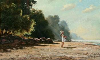 Beach. 2nd picture of the triptych