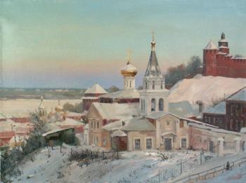 Nizhny Novgorod. View from Ilyinka to the Kremlin and the Church of Elijah the Prophet. Vinokurov Alexander