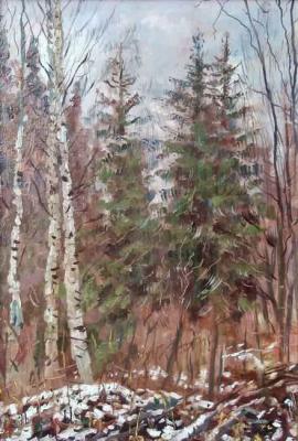First snow in a forest. Kozlov Jacobus