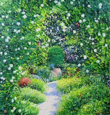 Summer garden (Climbing Rose). Gavlin Evgeniy