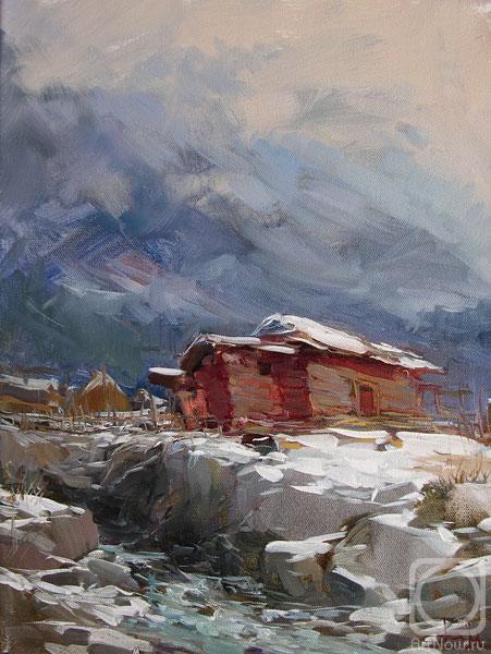 Makarov Vitaly. Winter day in mountains