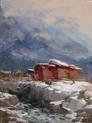 Winter day in mountains. Makarov Vitaly
