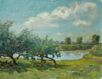 Willows near a river. Kozlov Jacobus