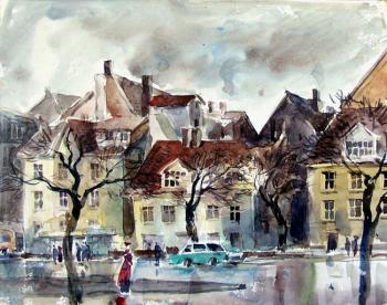 Rainy day in Riga. Vrublevski Yuri