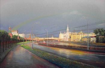 Moscow. Rainbow above Academy (). Panin Sergey