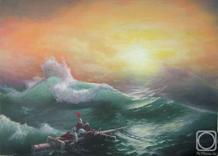 Zhadko Grigory. Aivazovsky. "Ninth Wave" (copy)