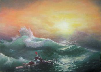 Aivazovsky. "Ninth Wave" (copy). Zhadko Grigory