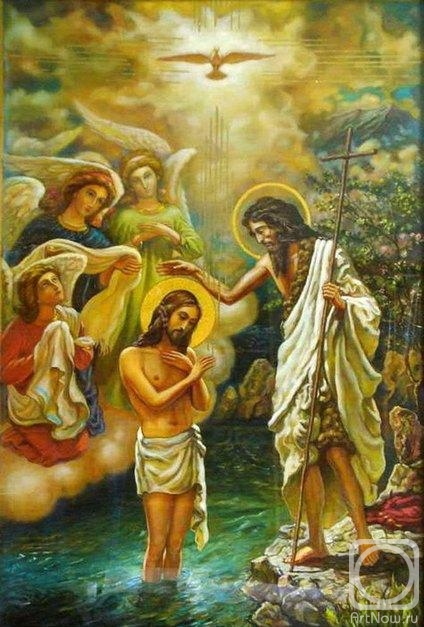 «Икона "Крещение Господне"» икона работы мастера Козлова ...
 Крещение Господне Икона