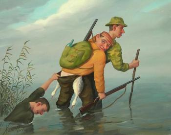 Duck hunting. Hapilov Nikolay