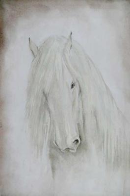 White horse. Orlov Andrey