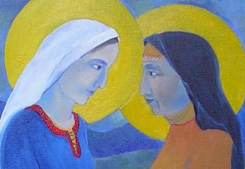 MEETING Mary and Elizabeth ... fragment. Adamovich Janna