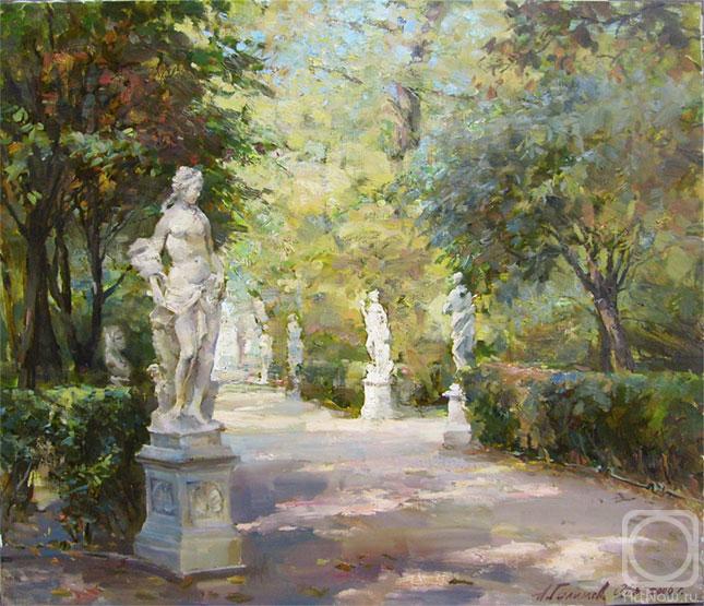 Galimov Azat. The Summer garden. On central path