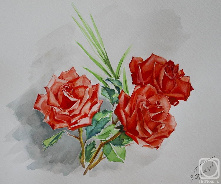 Udaltsov Vladimir. Three Red Roses