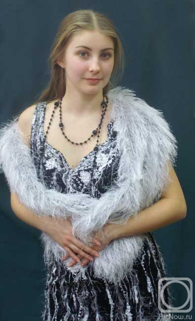 Dieva Olga. Handmade fabric dress with gorzhetka