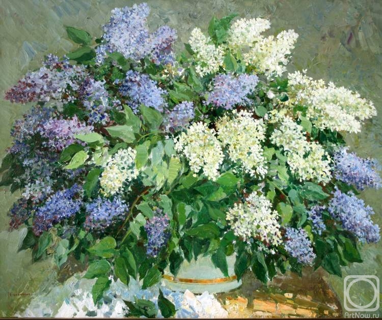 Balandina Ludmila. 005. Still life with lilacs