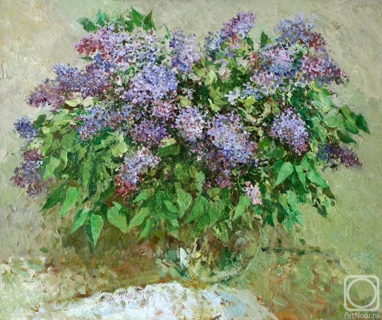Balandina Ludmila. 015. Lilac with a white napkin
