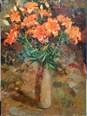 034. Orange Lilies. Balandina Ludmila