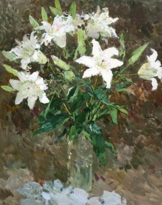 035. White Lilies. Balandina Ludmila