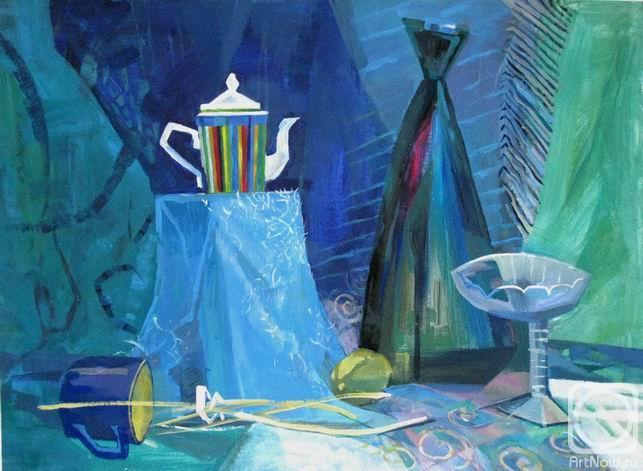Kulikova Maria. Blue still life