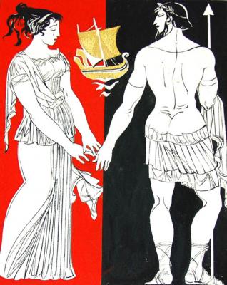 Odysseus and Penelopa. Chistyakov Yuri
