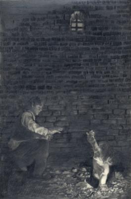 An illustration to Hoffmanns Die Elixiere des Teufels,