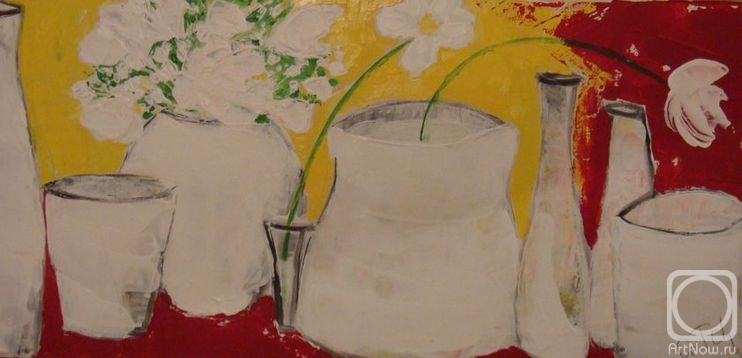 Tchercheeva Gulsara. Fleurs Blancs2