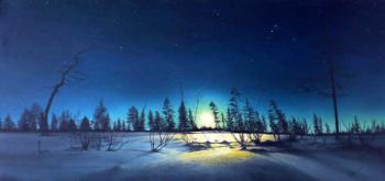 Winter moon night. Lobanov Roman