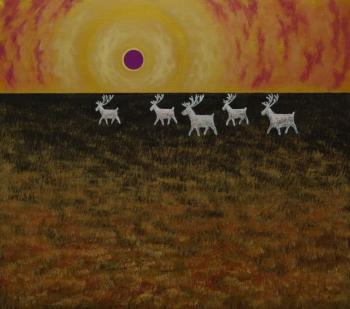 - White Deer on Black Snow (2009). Romachuk Aleksey