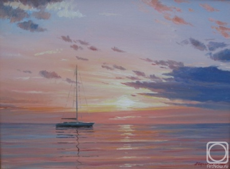 Chernyshev Andrei. Sunset, yacht 2