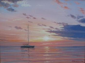 Sunset, yacht 2. Chernyshev Andrei