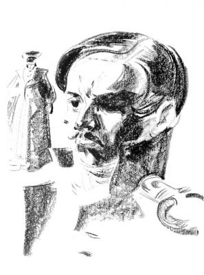 Portrait of M. Lermontov. Scetch