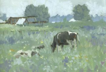 In the village, on the pasture (study). Marchenko Jana