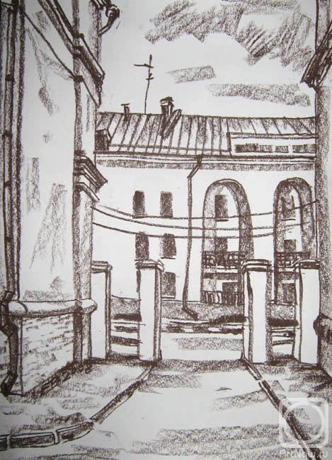 Vdovina Elena. Urban motif, sheet No1