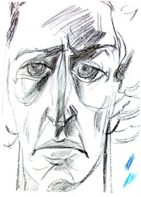 A sketch for the portrait of A. Blok, 93