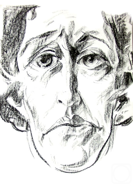 Vrublevski Yuri. A sketch for the portrait of A. Blok , 78