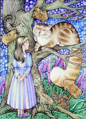 Alice and the Cheshire Cat. Belova Asya