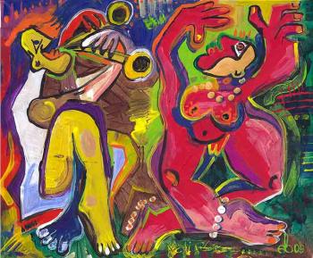 Ritual dance of the Goddess of fertility for the future harvest of potatoes in the period of global crisis. Yevdokimov Sergej