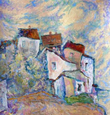 Houses on the shore. Petrov Valery