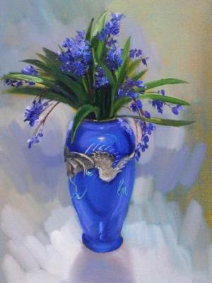 Flowers in a Chinese vase. Samoylenko Nikolay