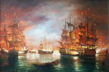 Naval battle. Kulikov Vladimir