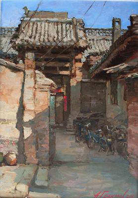 The Impressions about China. Piniyao. Ancient small street. Galimov Azat