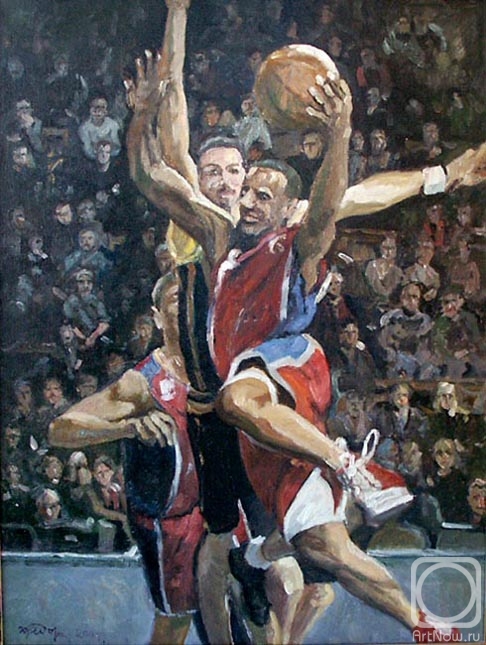 Баскетбол» картина Федоренкова Юрия маслом на холсте — купить на ArtNow.ru