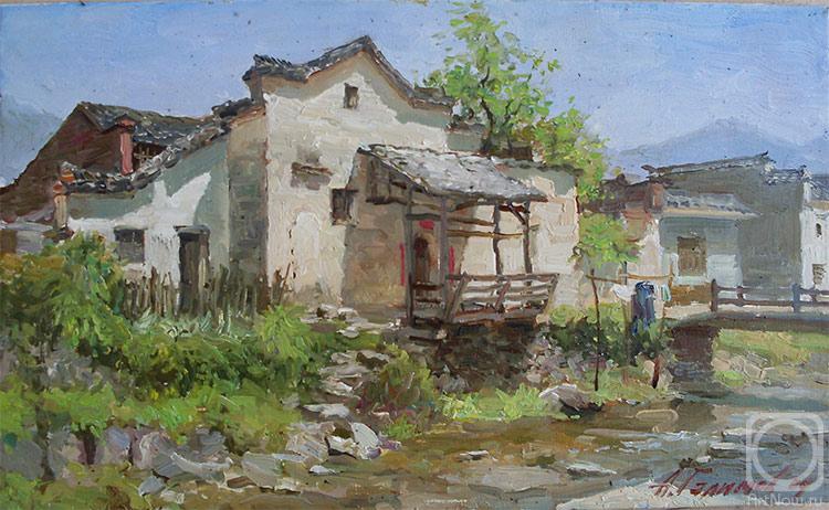 Galimov Azat. House beside creek in provinces