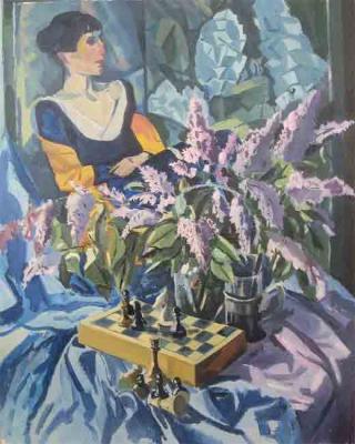 Akhmatova, lilac and chess. Lebedev Denis