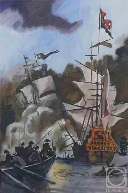 Lebedev Denis. Naval battle