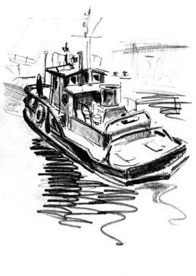 A tow-boat. Zhdanov Alexander